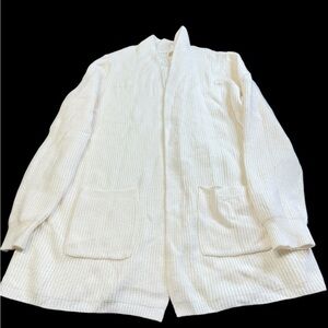 🤍 Cyrus Knits Long Cream Cardigan – Size XL – New with Tags 🧶 Cozy & Elegant